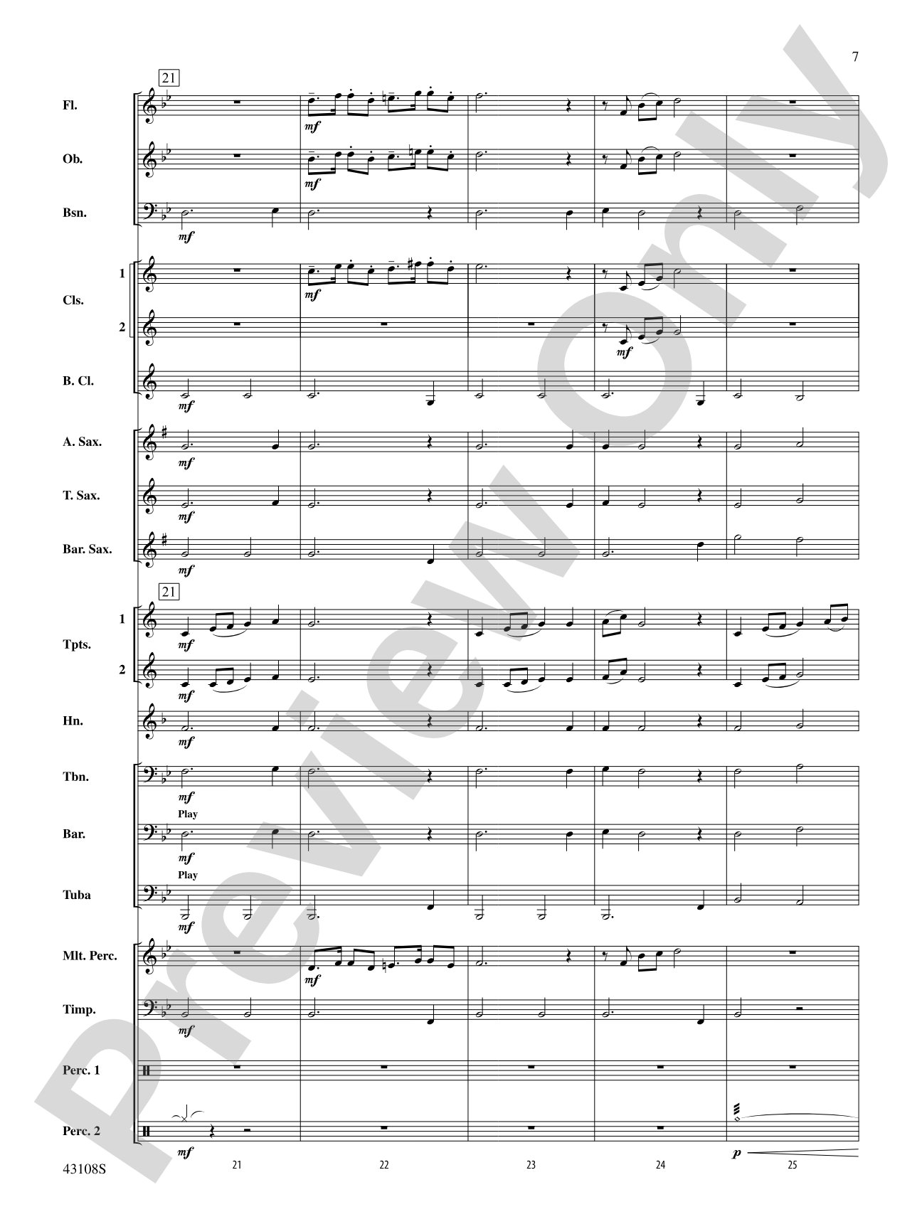 Jubilant Fanfare: Concert Band Conductor Score & Parts