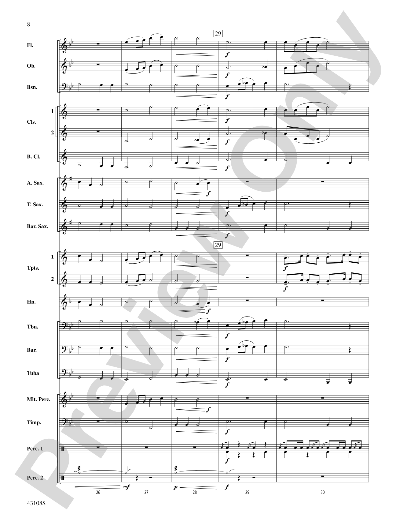 Jubilant Fanfare: Concert Band Conductor Score & Parts