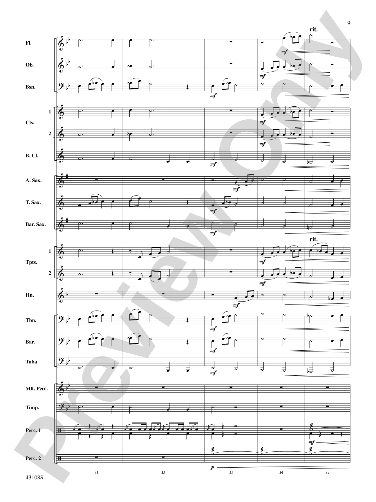 Jubilant Fanfare: Concert Band Conductor Score & Parts