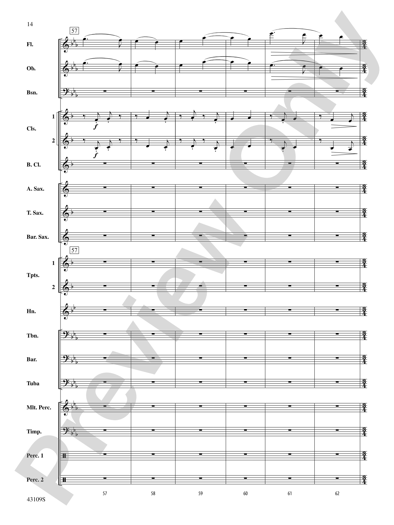 On a Tune of William Billings: Concert Band Conductor Score & Parts