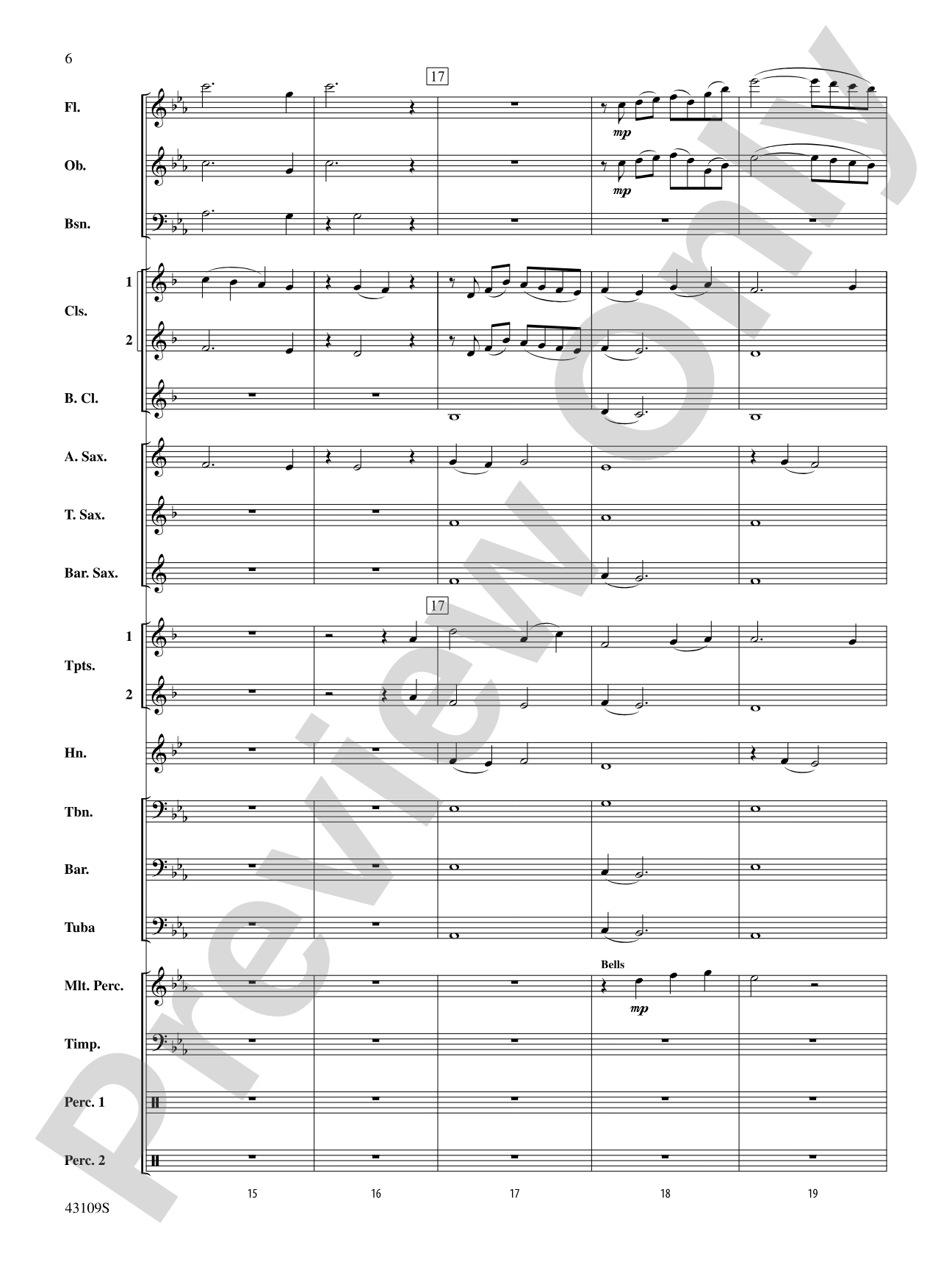 On a Tune of William Billings: Concert Band Conductor Score & Parts
