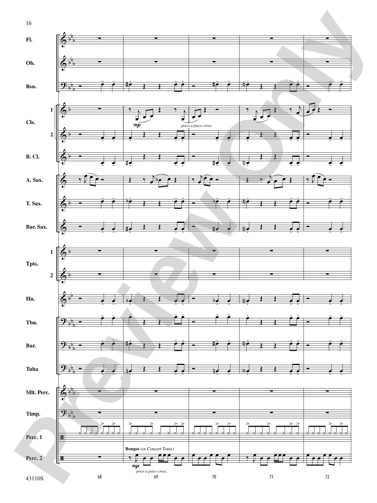 Onore!: Concert Band Conductor Score & Parts