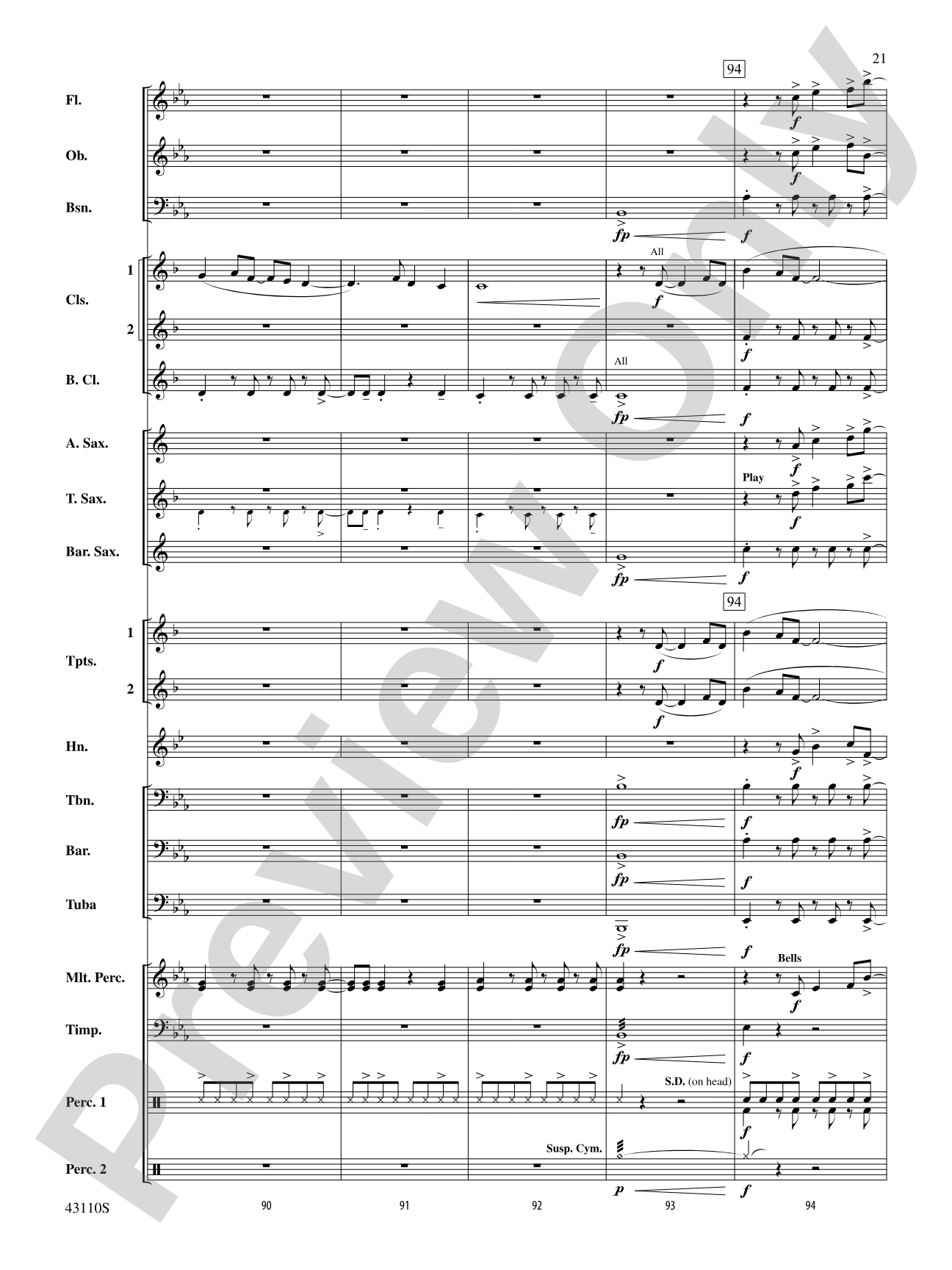 Onore!: Concert Band Conductor Score & Parts