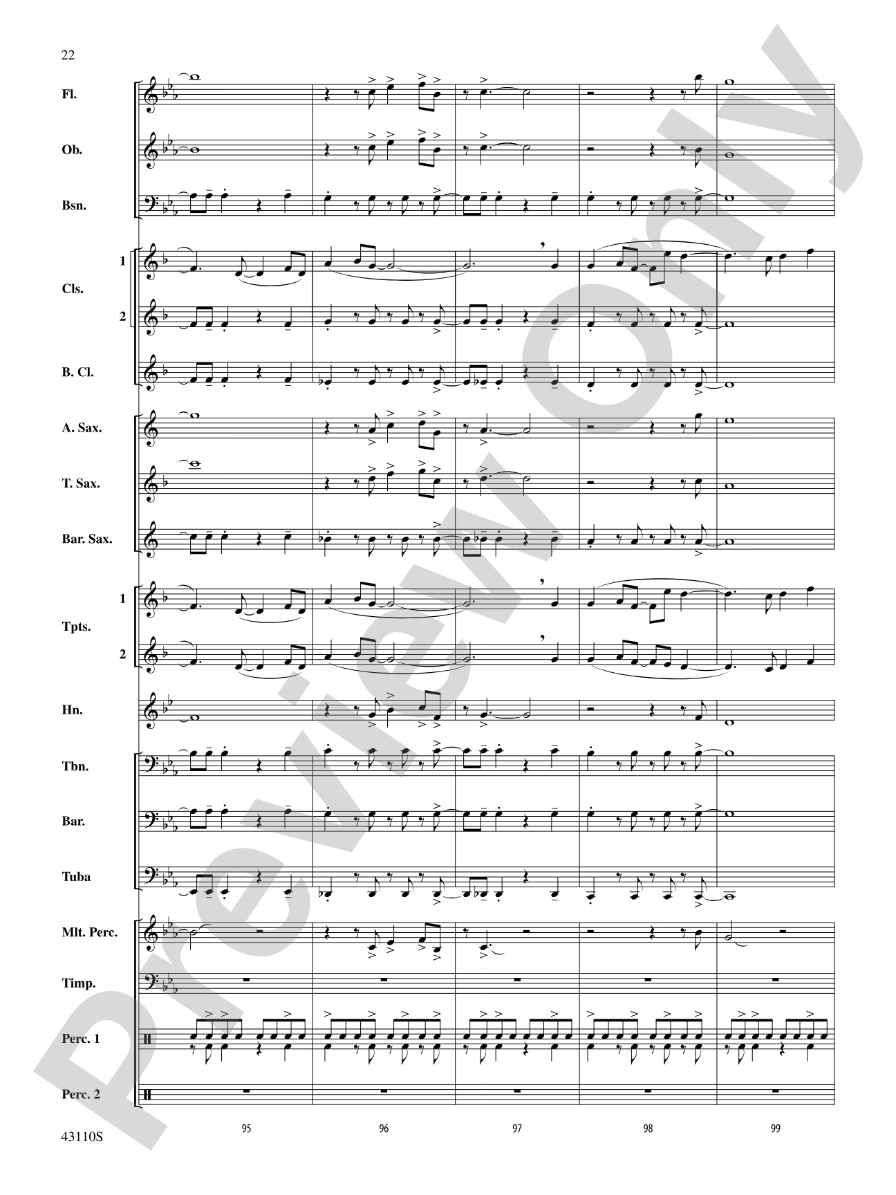 Onore!: Concert Band Conductor Score & Parts