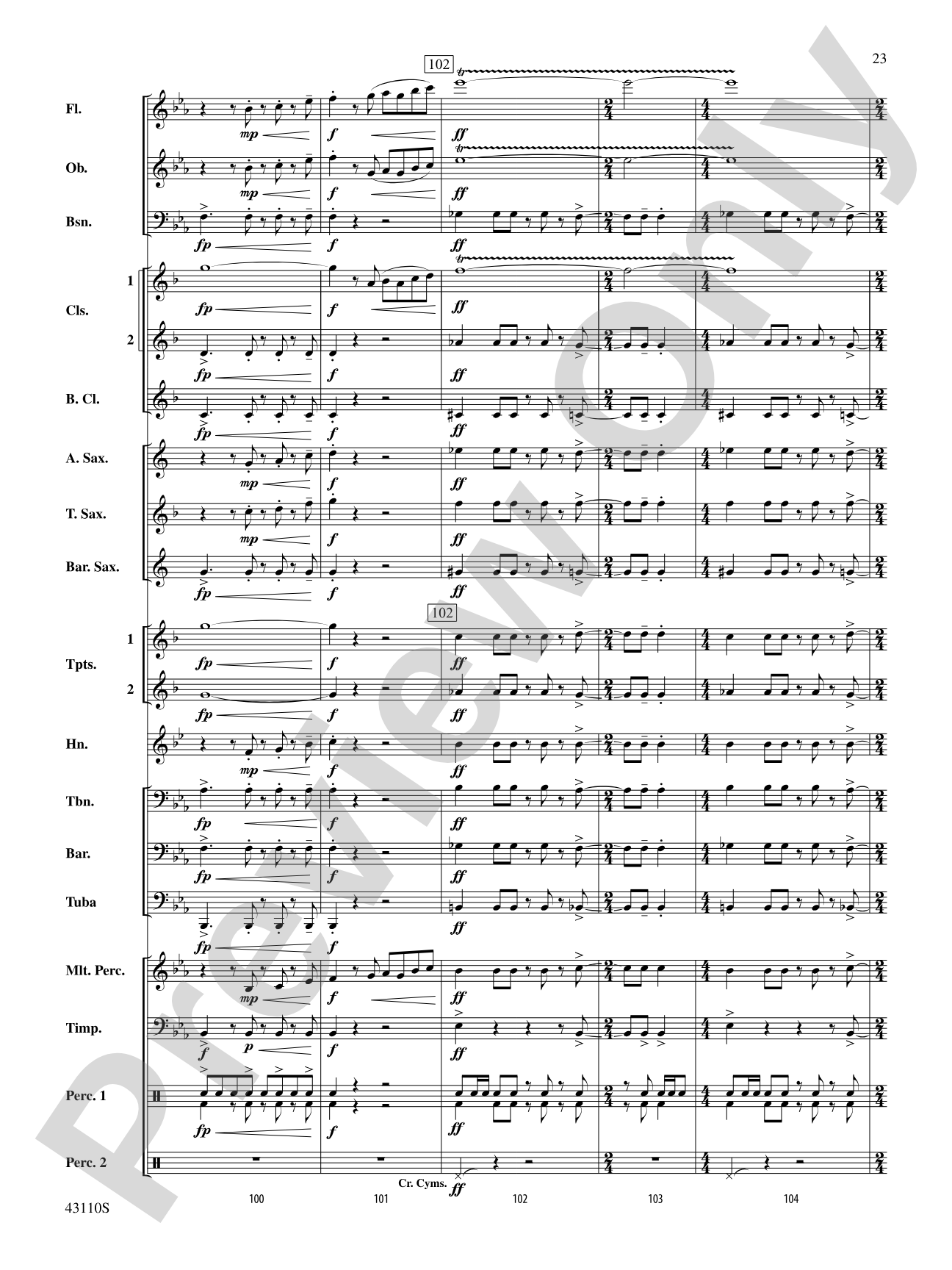 Onore!: Concert Band Conductor Score & Parts