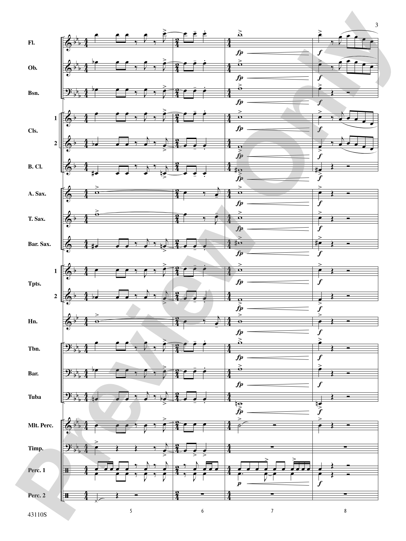 Onore!: Concert Band Conductor Score & Parts