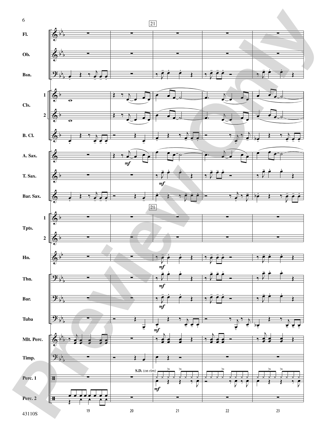 Onore!: Concert Band Conductor Score & Parts