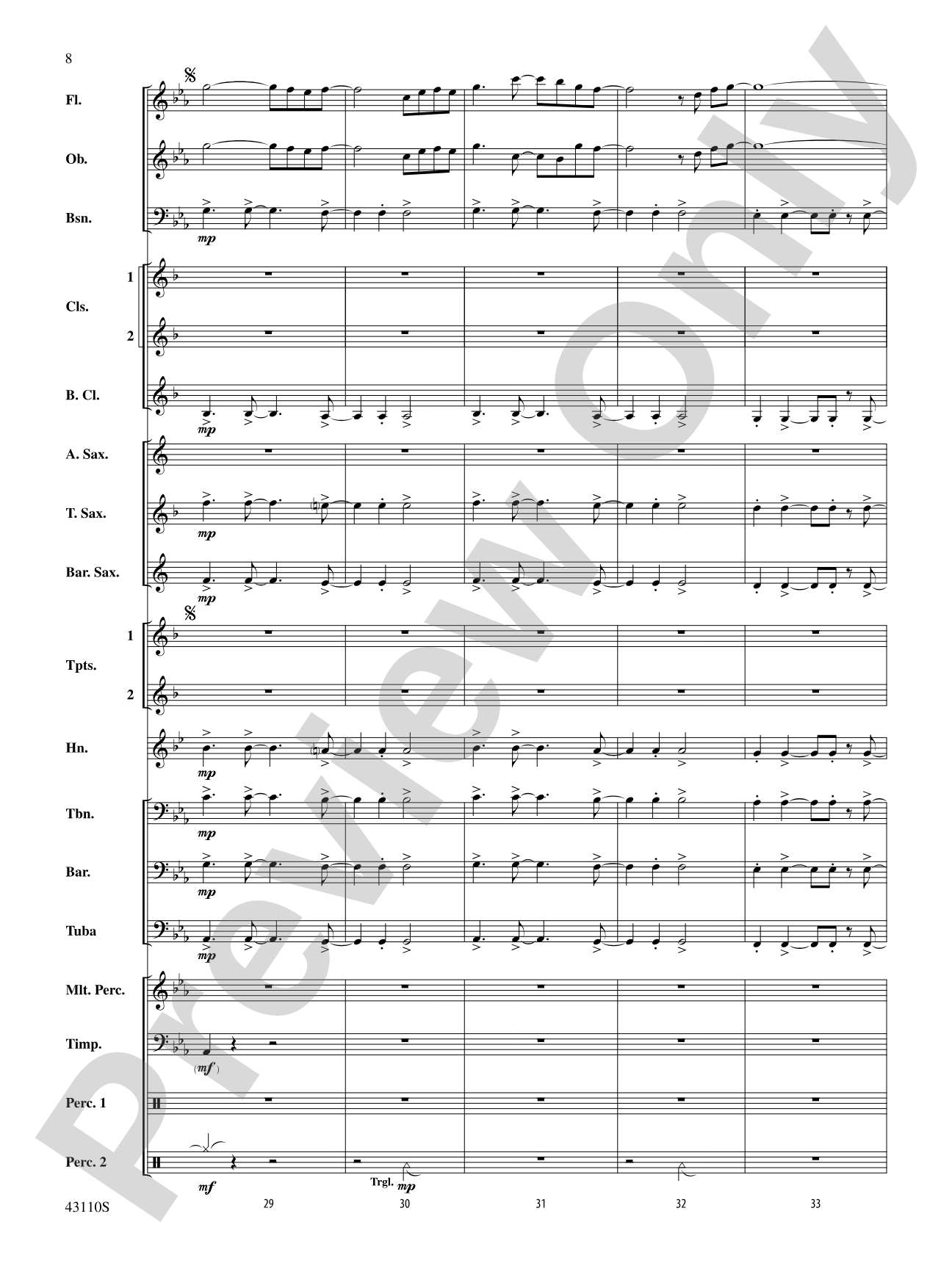 Onore!: Concert Band Conductor Score & Parts