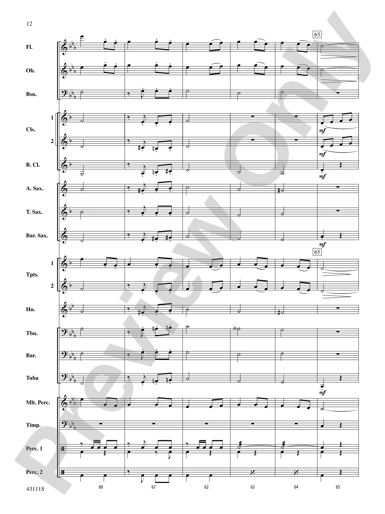 Sketches of Canada: Concert Band Conductor Score & Parts