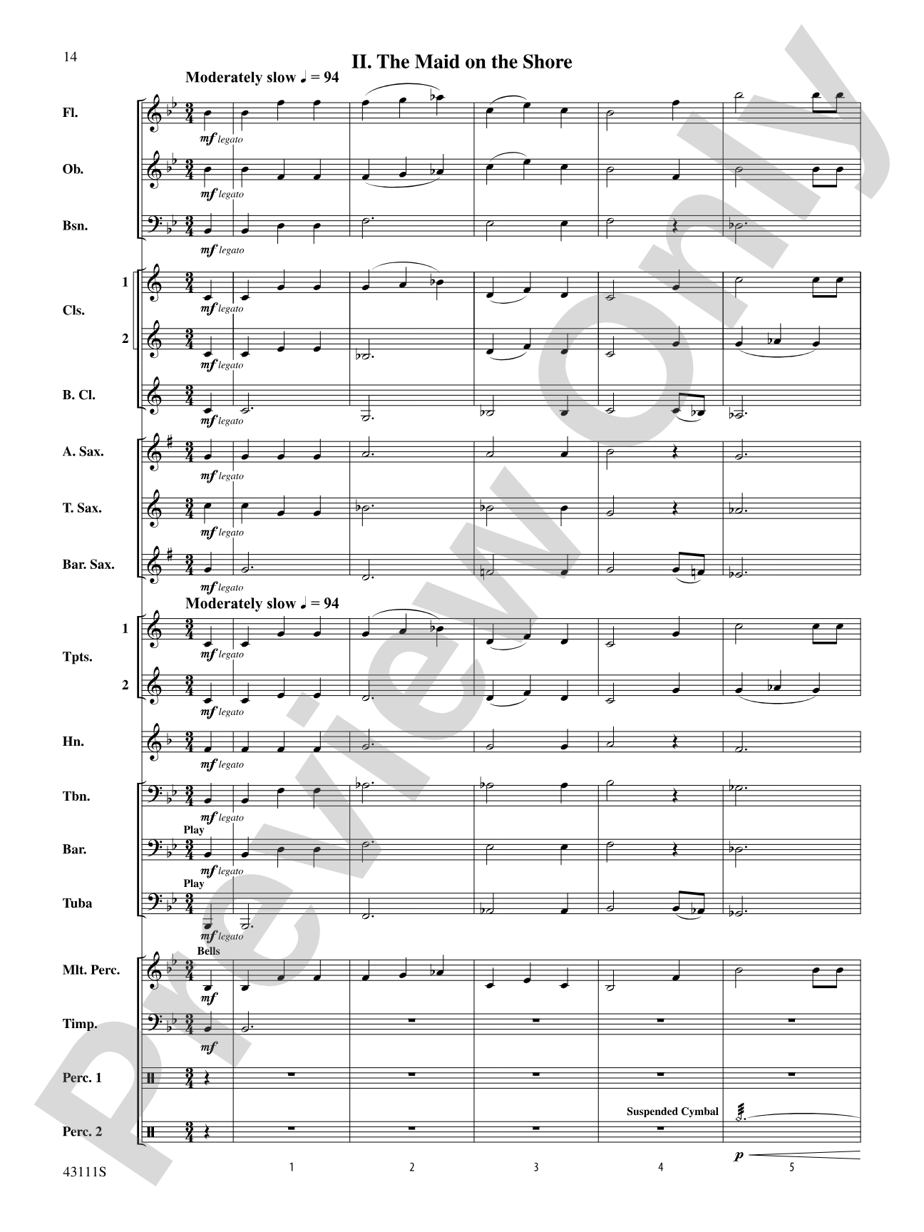 Sketches of Canada: Concert Band Conductor Score & Parts