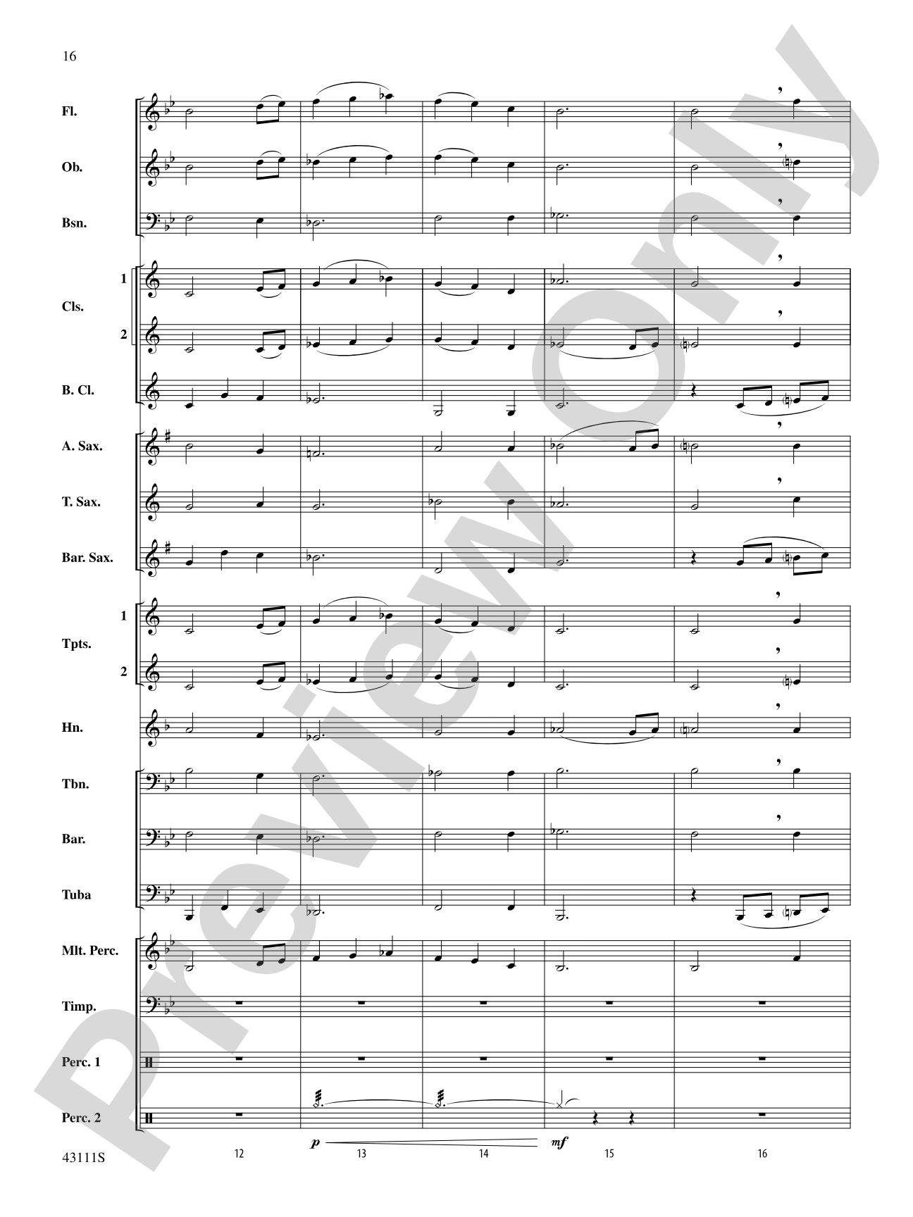 Sketches of Canada: Concert Band Conductor Score & Parts
