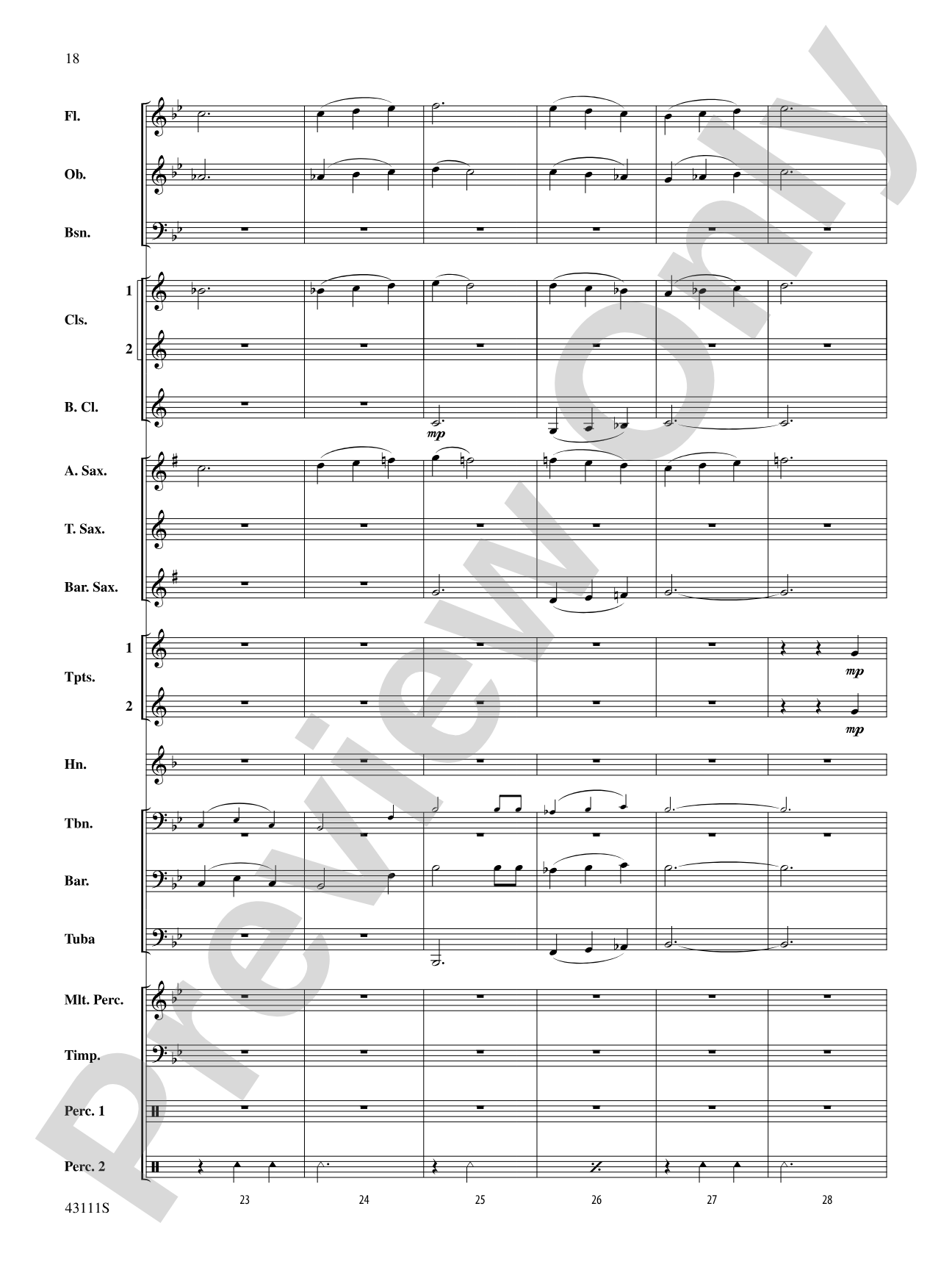 Sketches of Canada: Concert Band Conductor Score & Parts