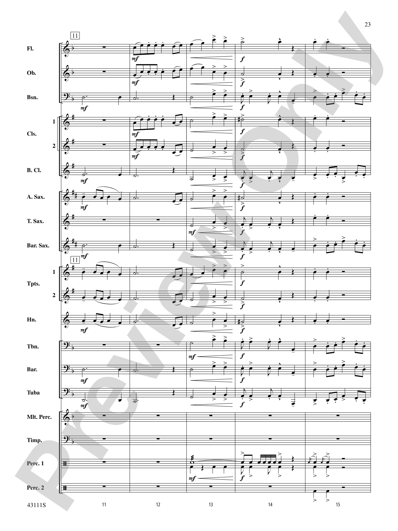 Sketches of Canada: Concert Band Conductor Score & Parts