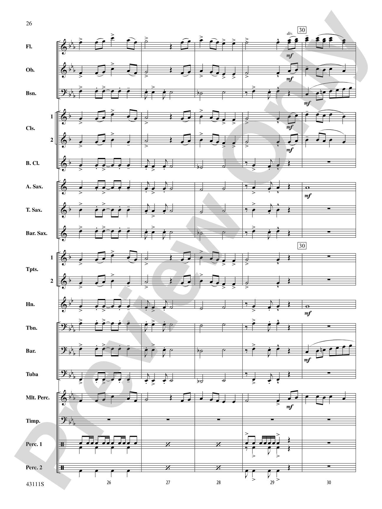 Sketches of Canada: Concert Band Conductor Score & Parts