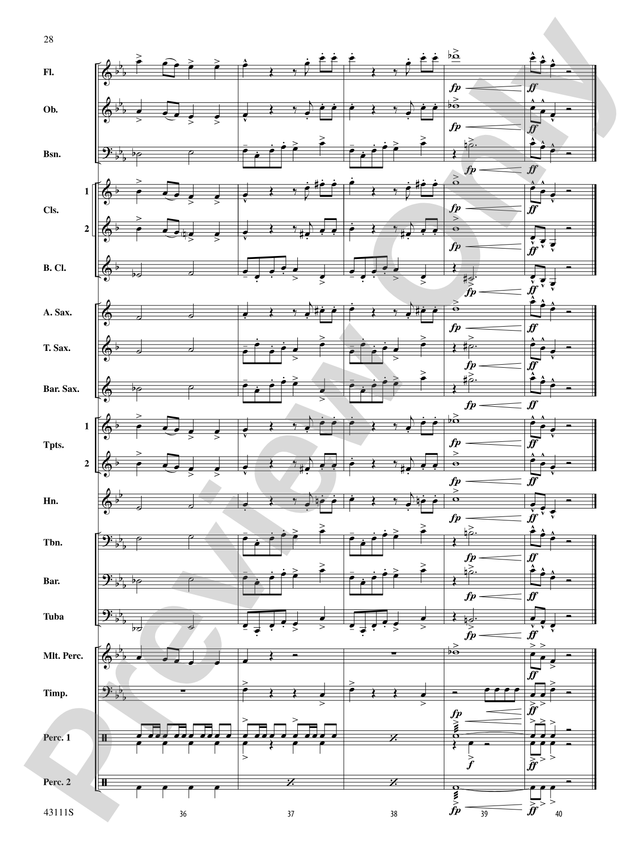 Sketches of Canada: Concert Band Conductor Score & Parts