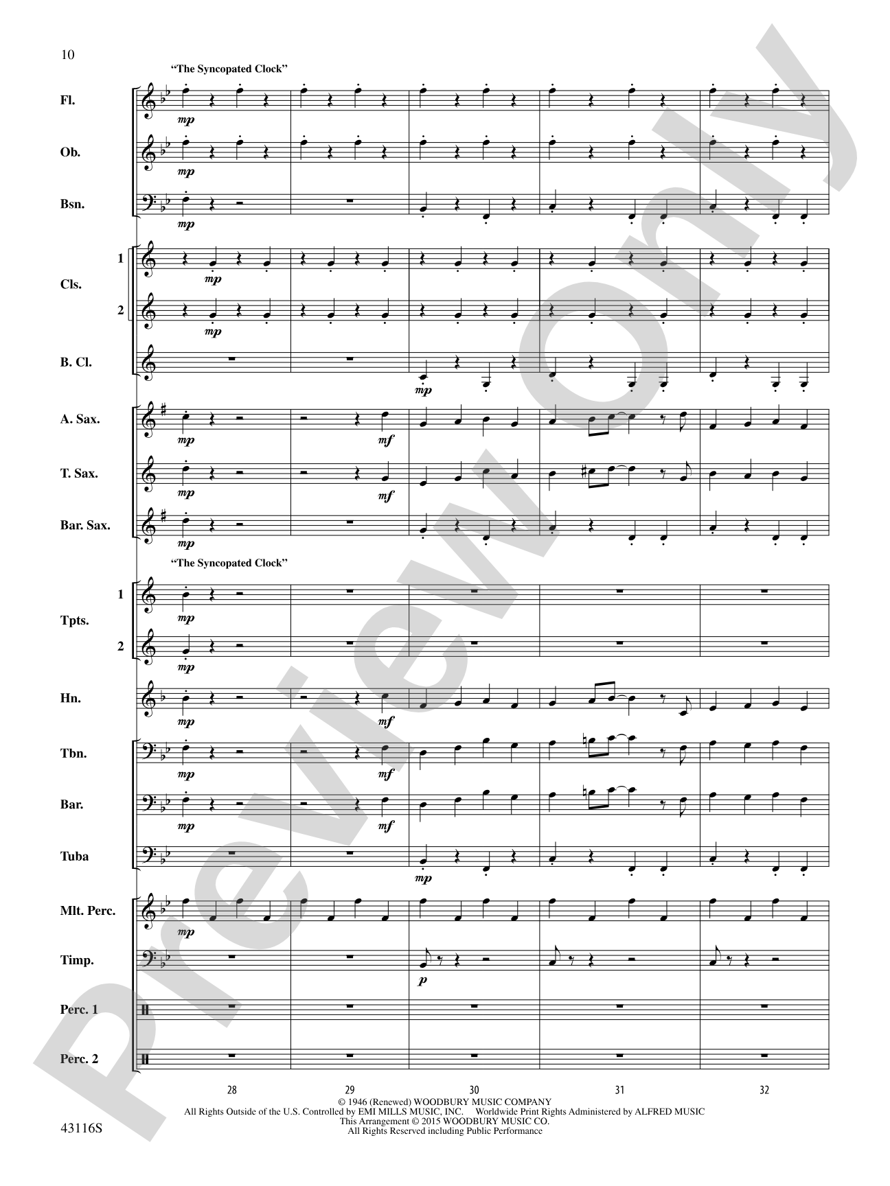 The Best of Leroy Anderson: Concert Band Conductor Score & Parts