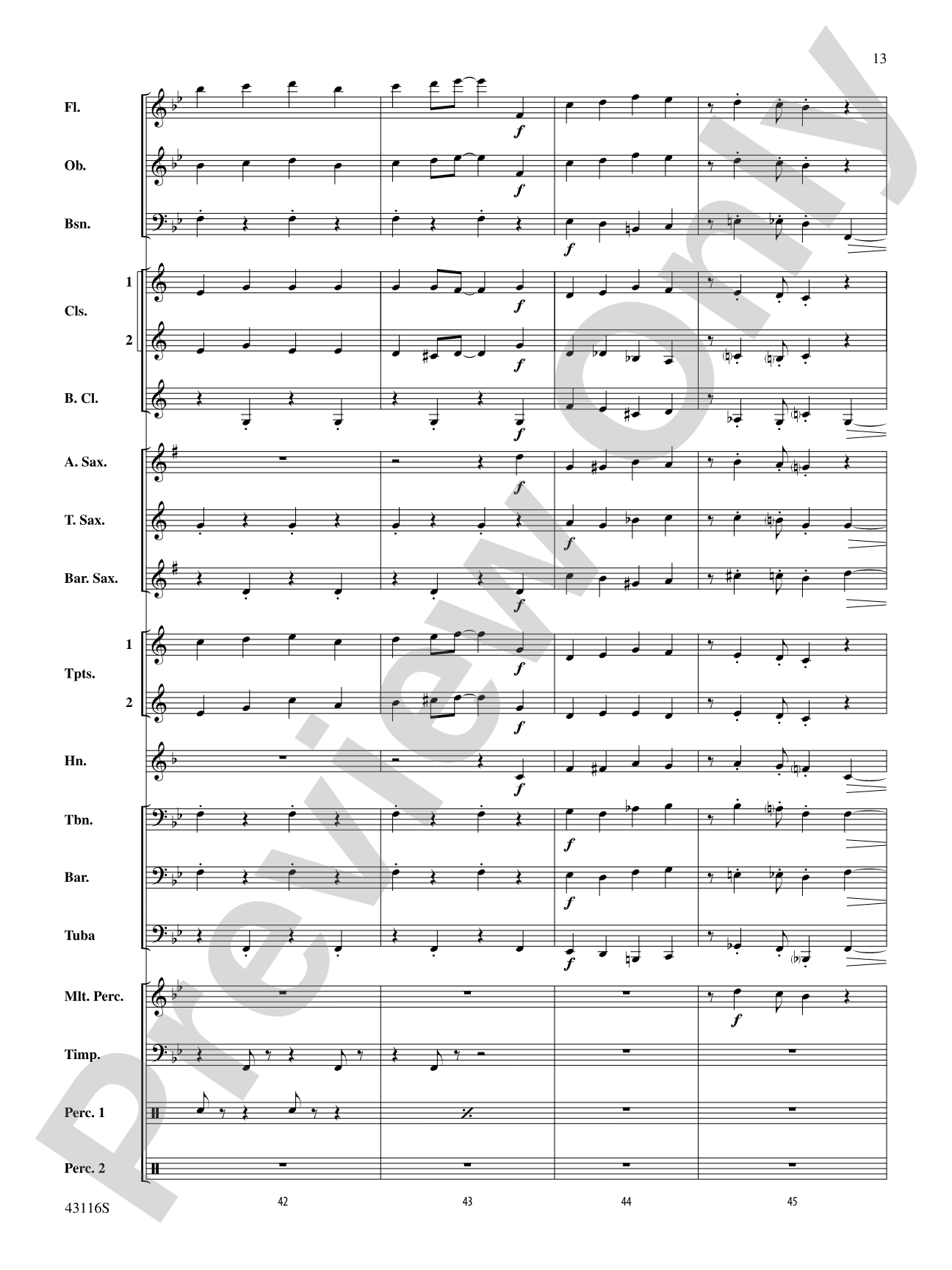 The Best of Leroy Anderson: Concert Band Conductor Score & Parts