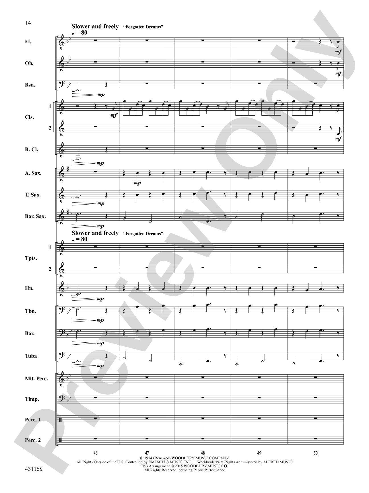 The Best of Leroy Anderson: Concert Band Conductor Score & Parts