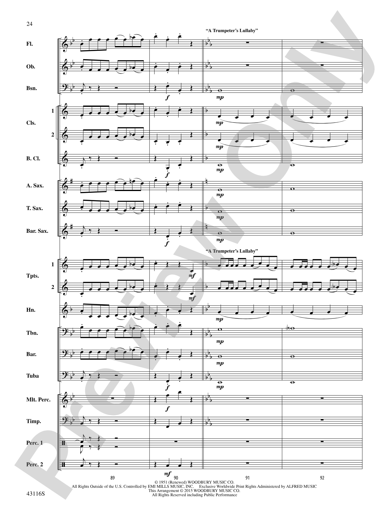 The Best of Leroy Anderson: Concert Band Conductor Score & Parts
