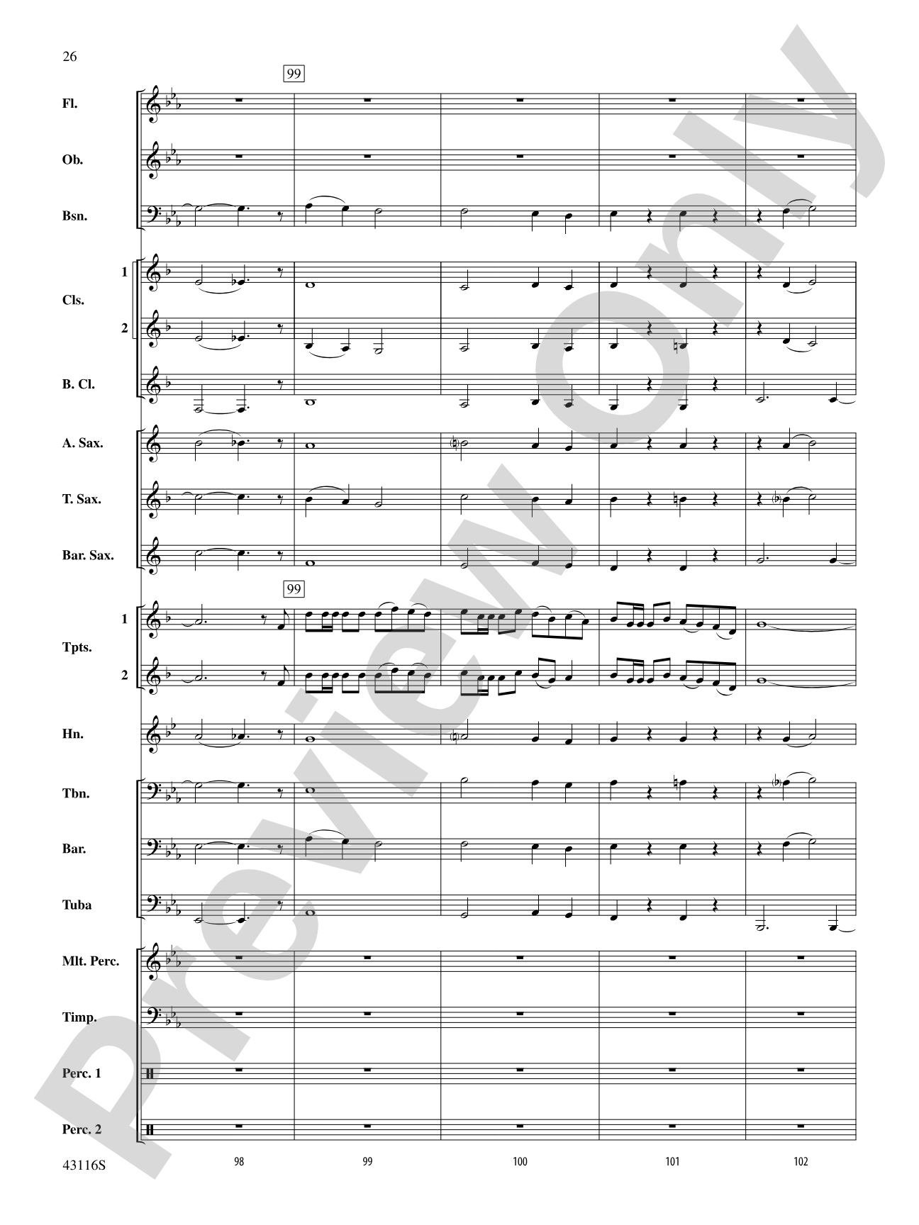 The Best of Leroy Anderson: Concert Band Conductor Score & Parts