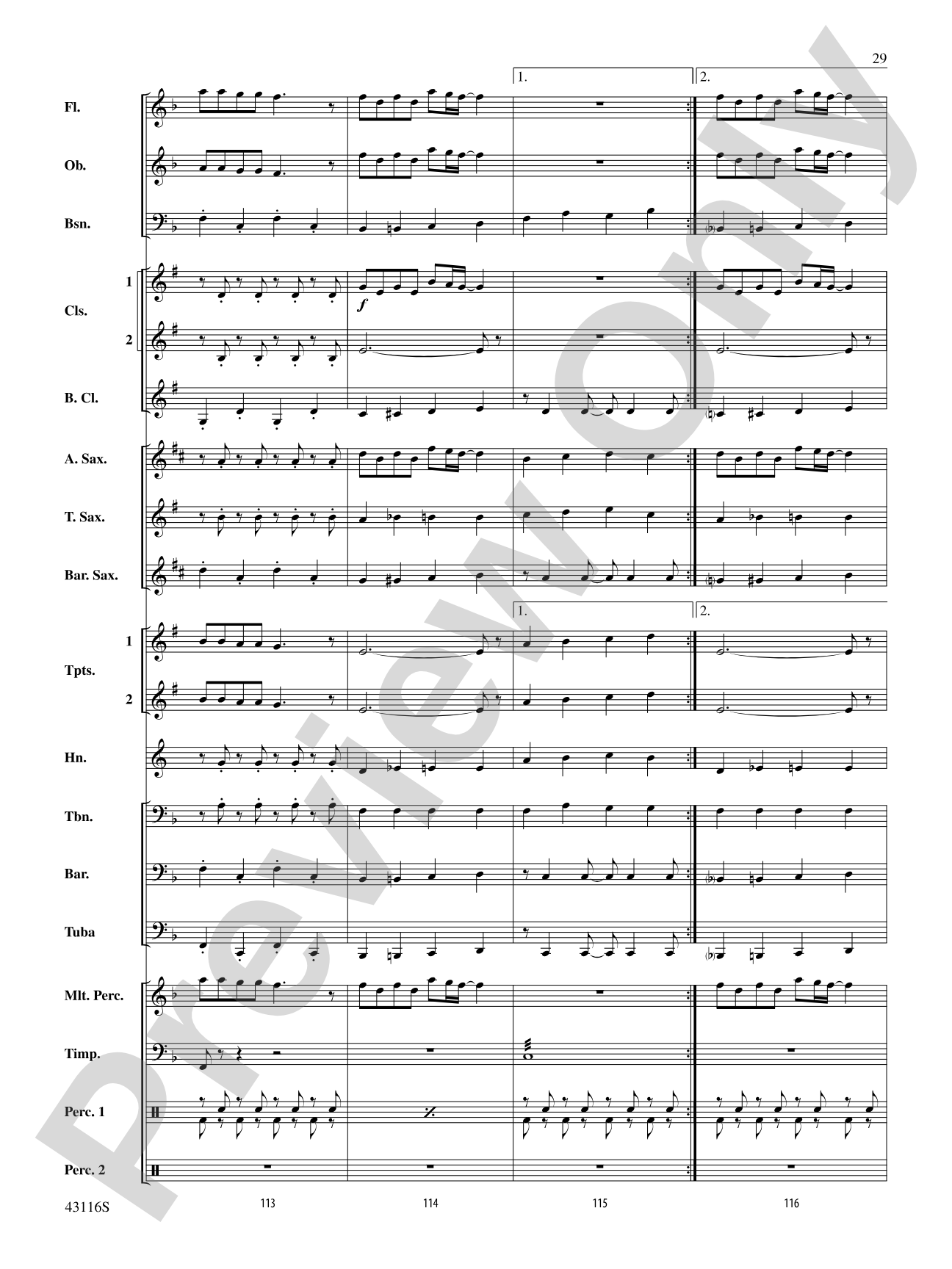 The Best of Leroy Anderson: Concert Band Conductor Score & Parts