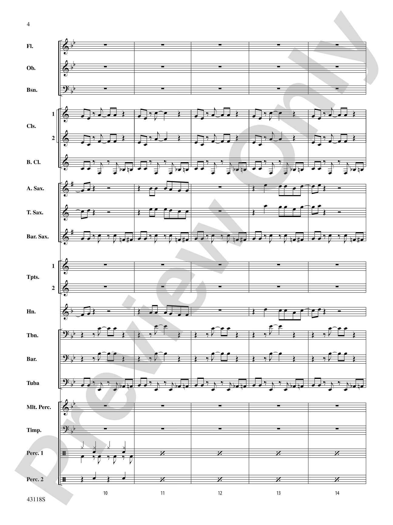 Domino: Concert Band Conductor Score & Parts
