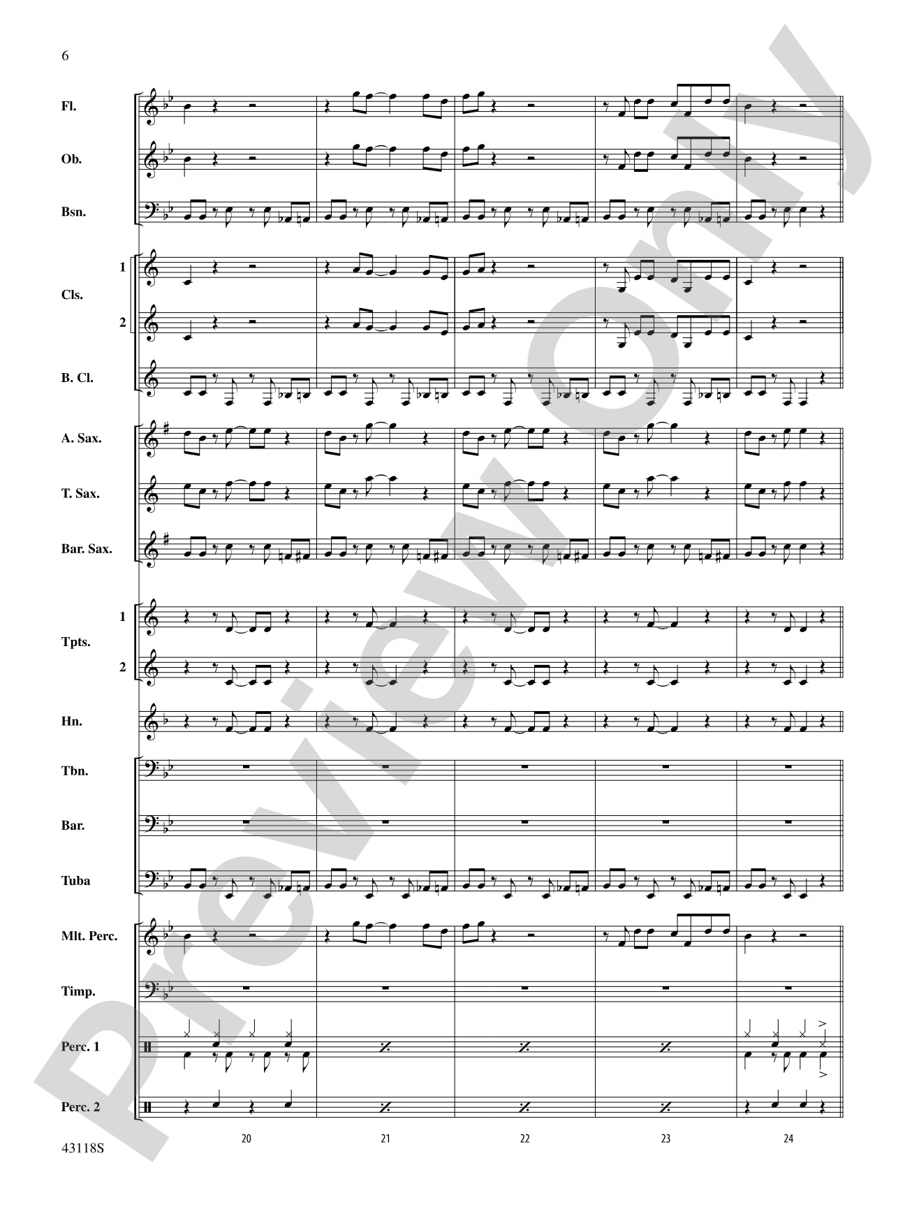 Domino: Concert Band Conductor Score & Parts