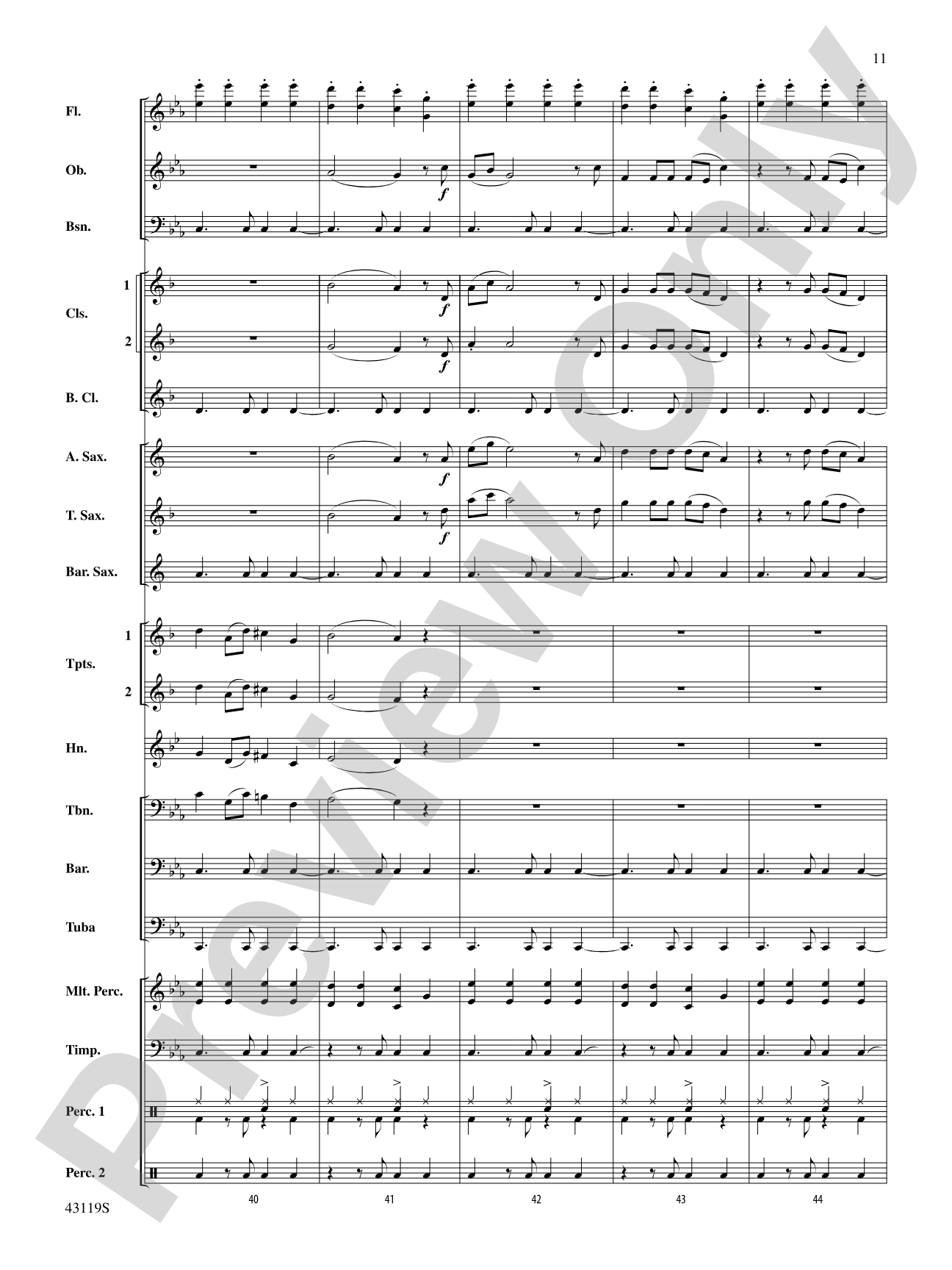 Dark Horse: Concert Band Conductor Score & Parts