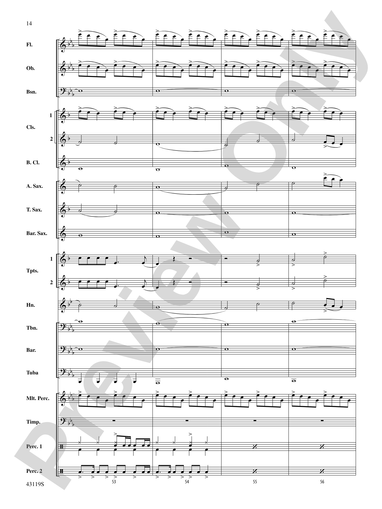 Dark Horse: Concert Band Conductor Score & Parts
