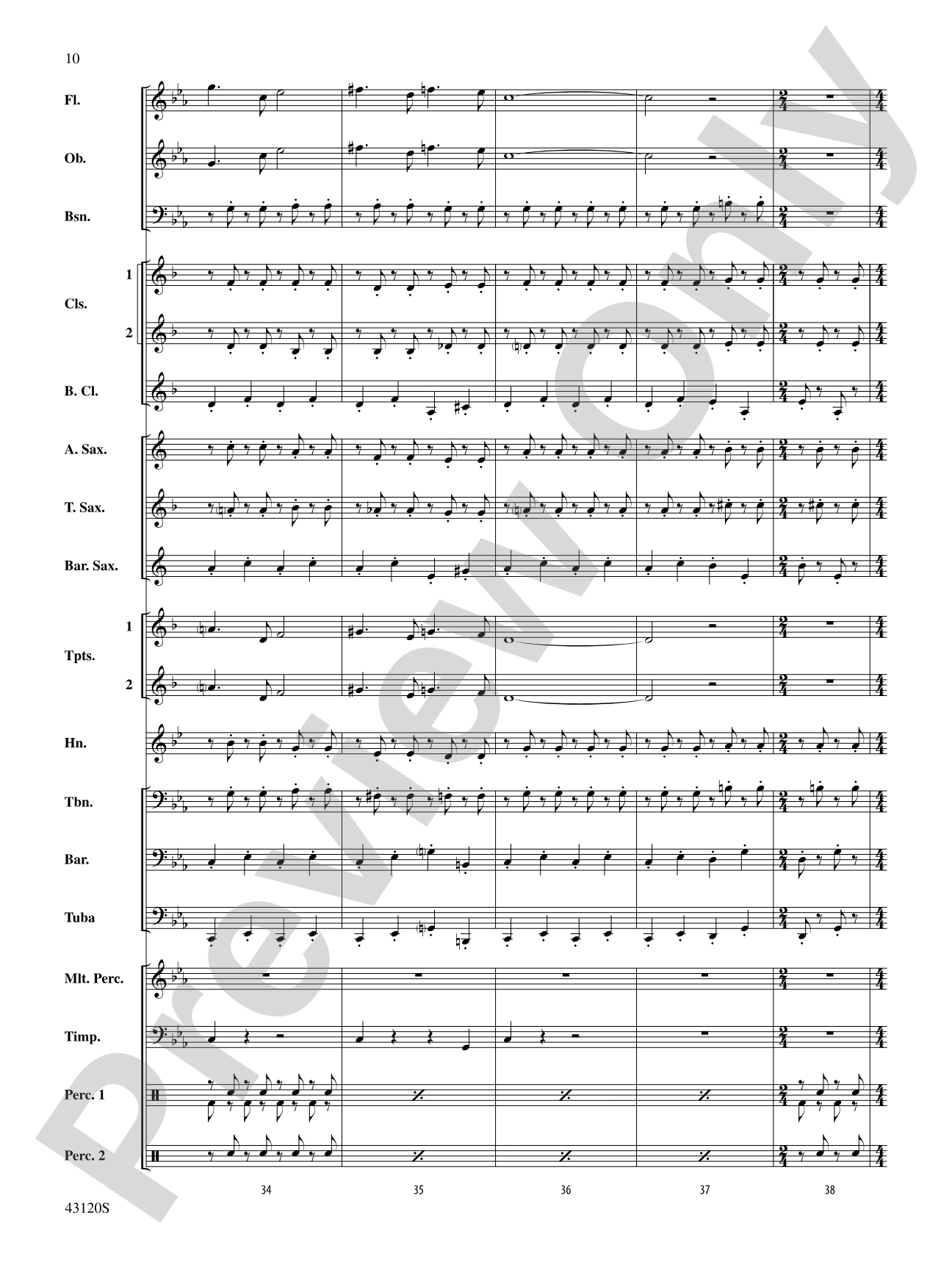 Beetlejuice: Concert Band Conductor Score & Parts