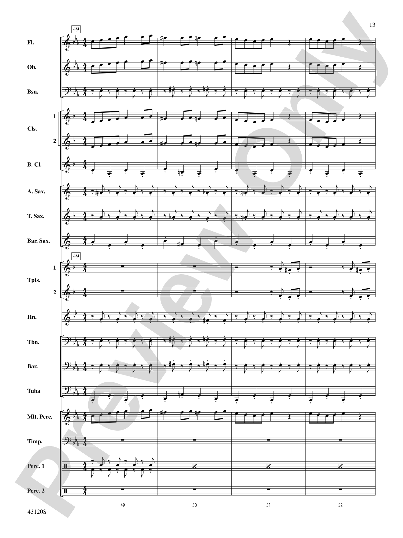 Beetlejuice: Concert Band Conductor Score & Parts