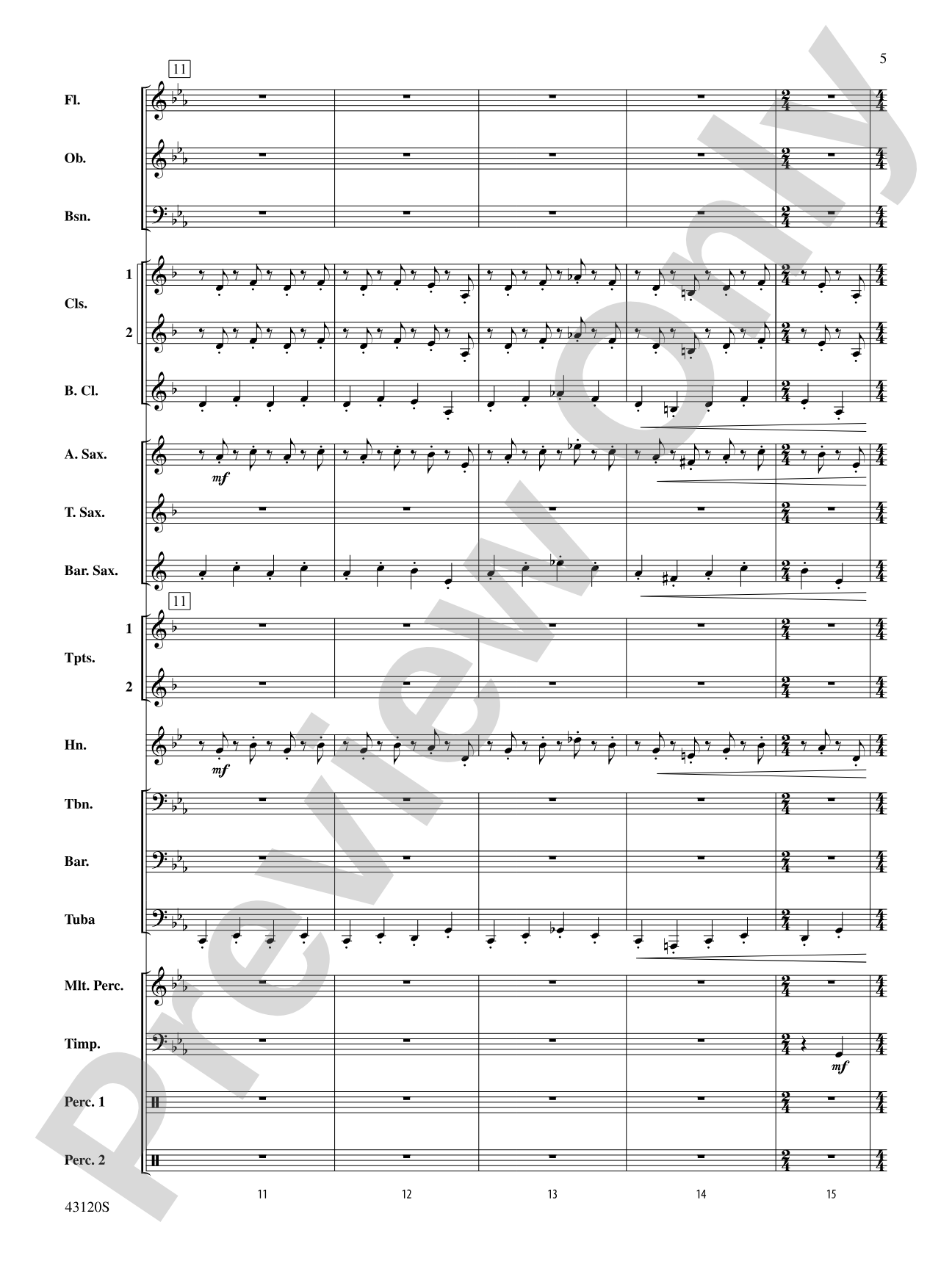 Beetlejuice: Concert Band Conductor Score & Parts