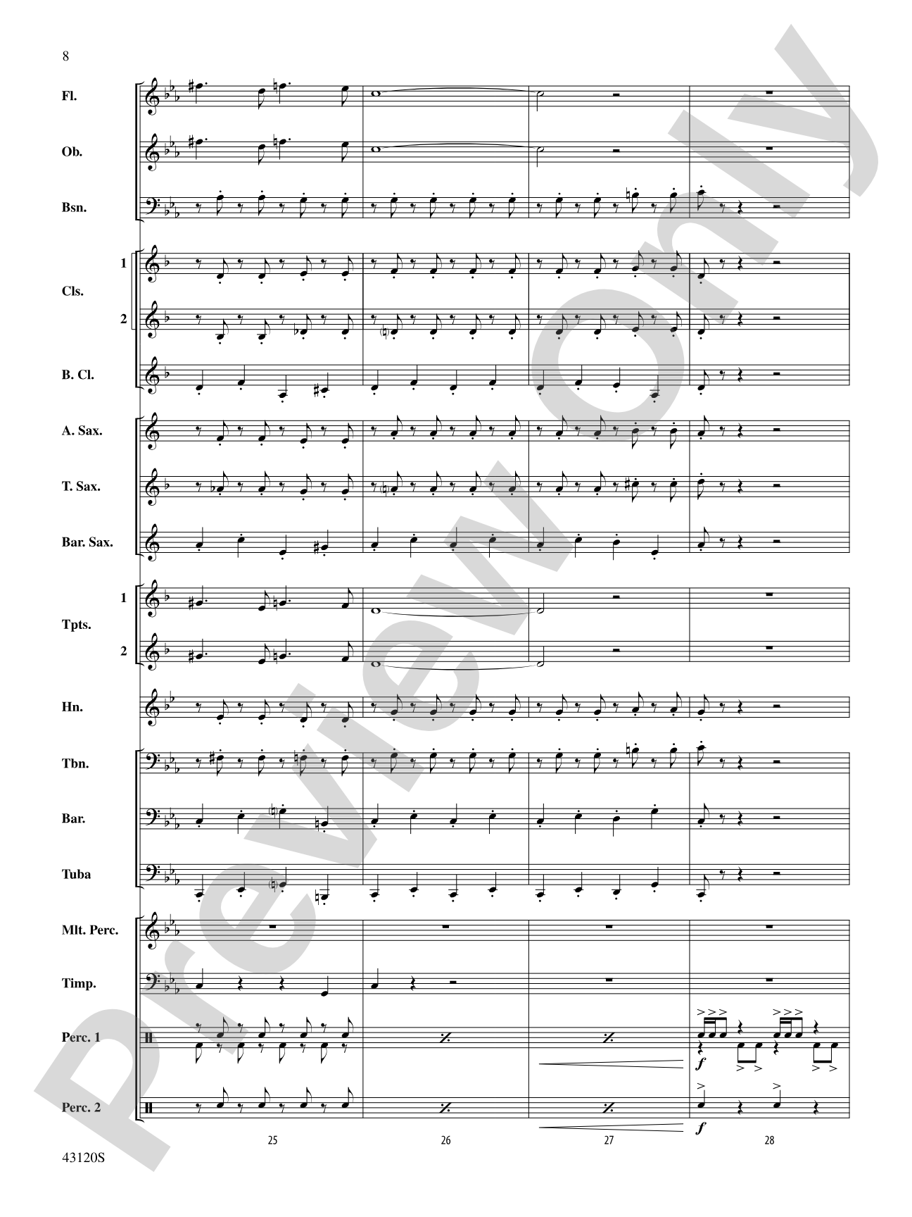 Beetlejuice: Concert Band Conductor Score & Parts