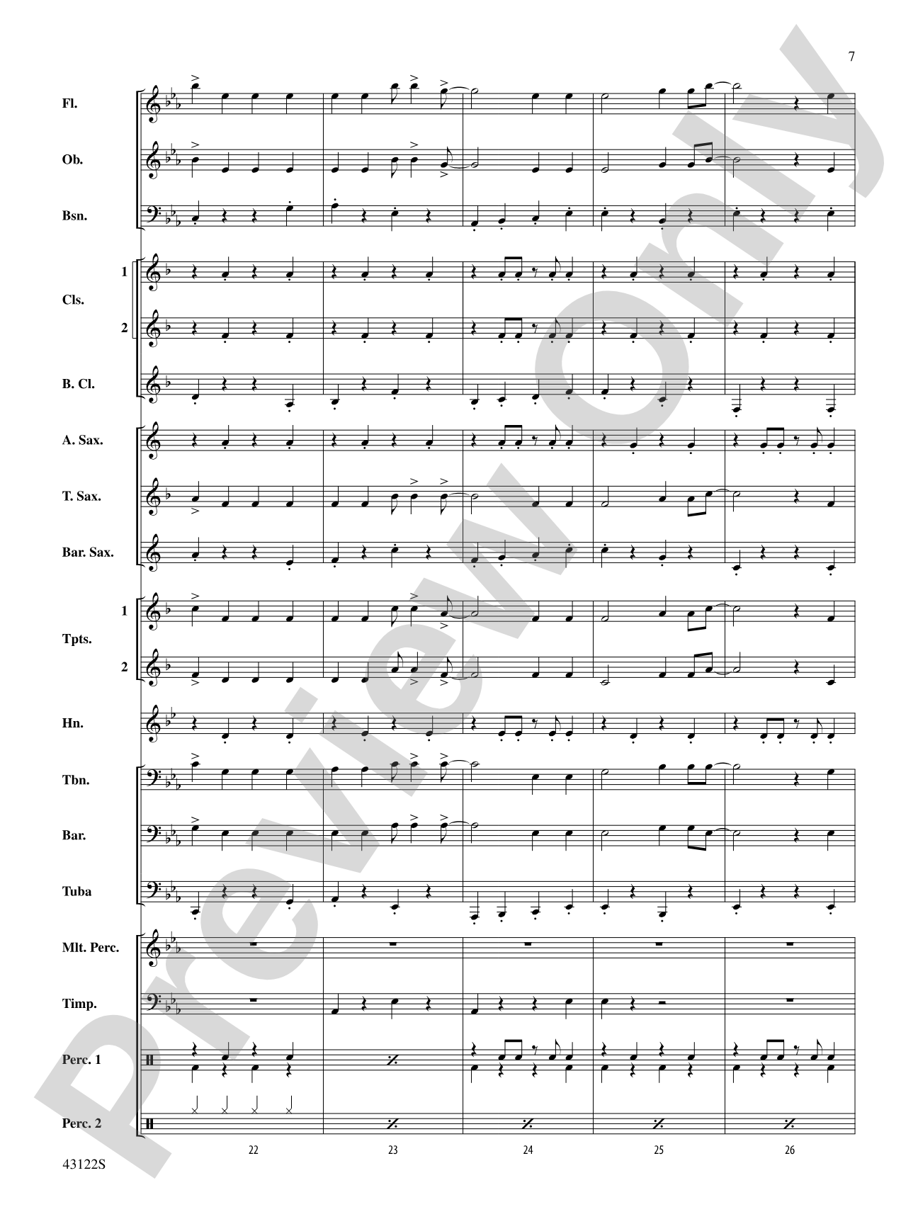 Clouds: Concert Band Conductor Score & Parts