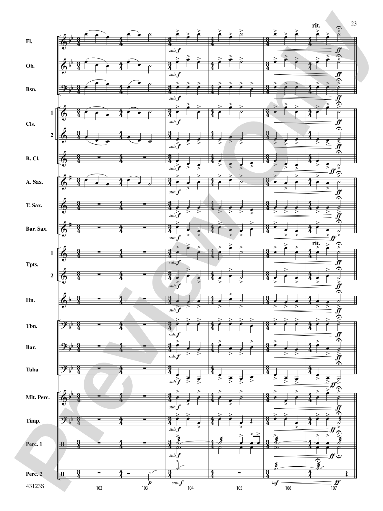 Minecraft: Concert Band Conductor Score & Parts