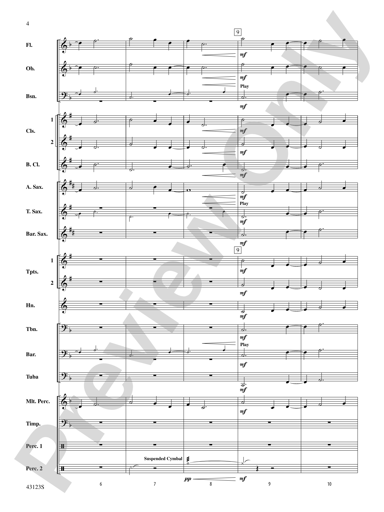 Minecraft: Concert Band Conductor Score & Parts