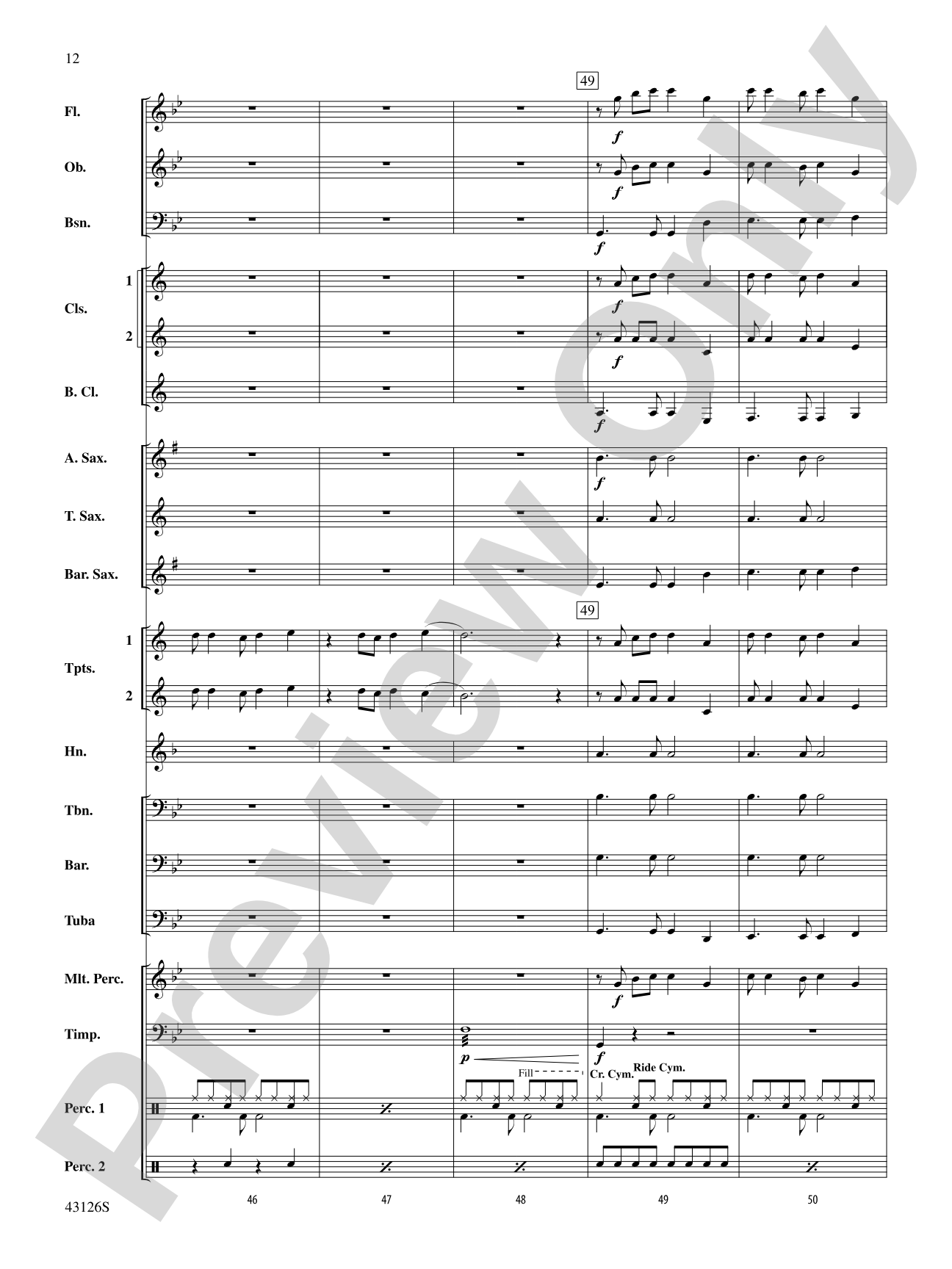 Cool Kids: Concert Band Conductor Score & Parts