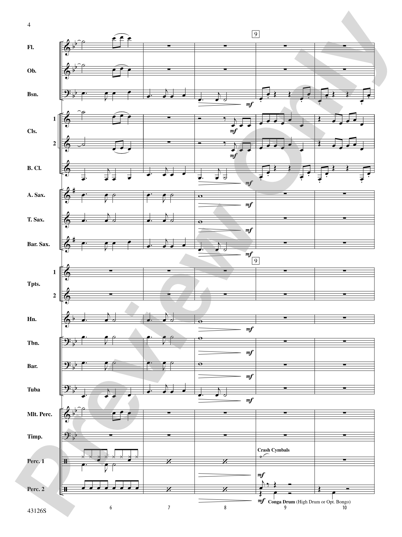Cool Kids: Concert Band Conductor Score & Parts