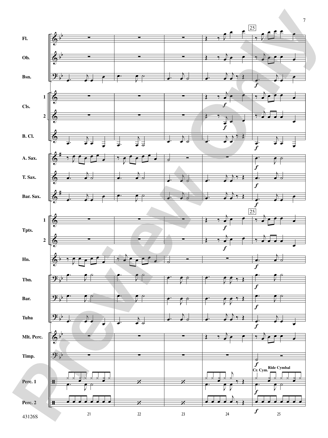Cool Kids: Concert Band Conductor Score & Parts
