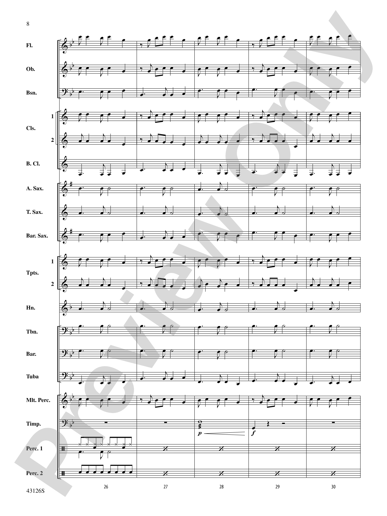 Cool Kids: Concert Band Conductor Score & Parts