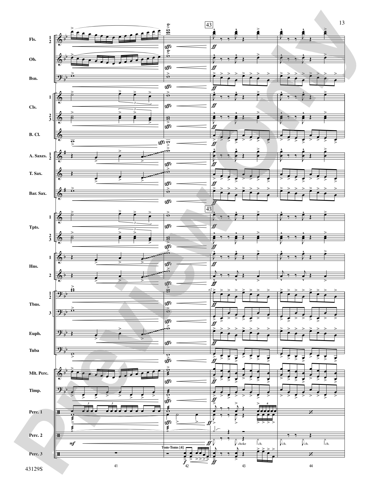 Soundtrack: Concert Band Conductor Score & Parts