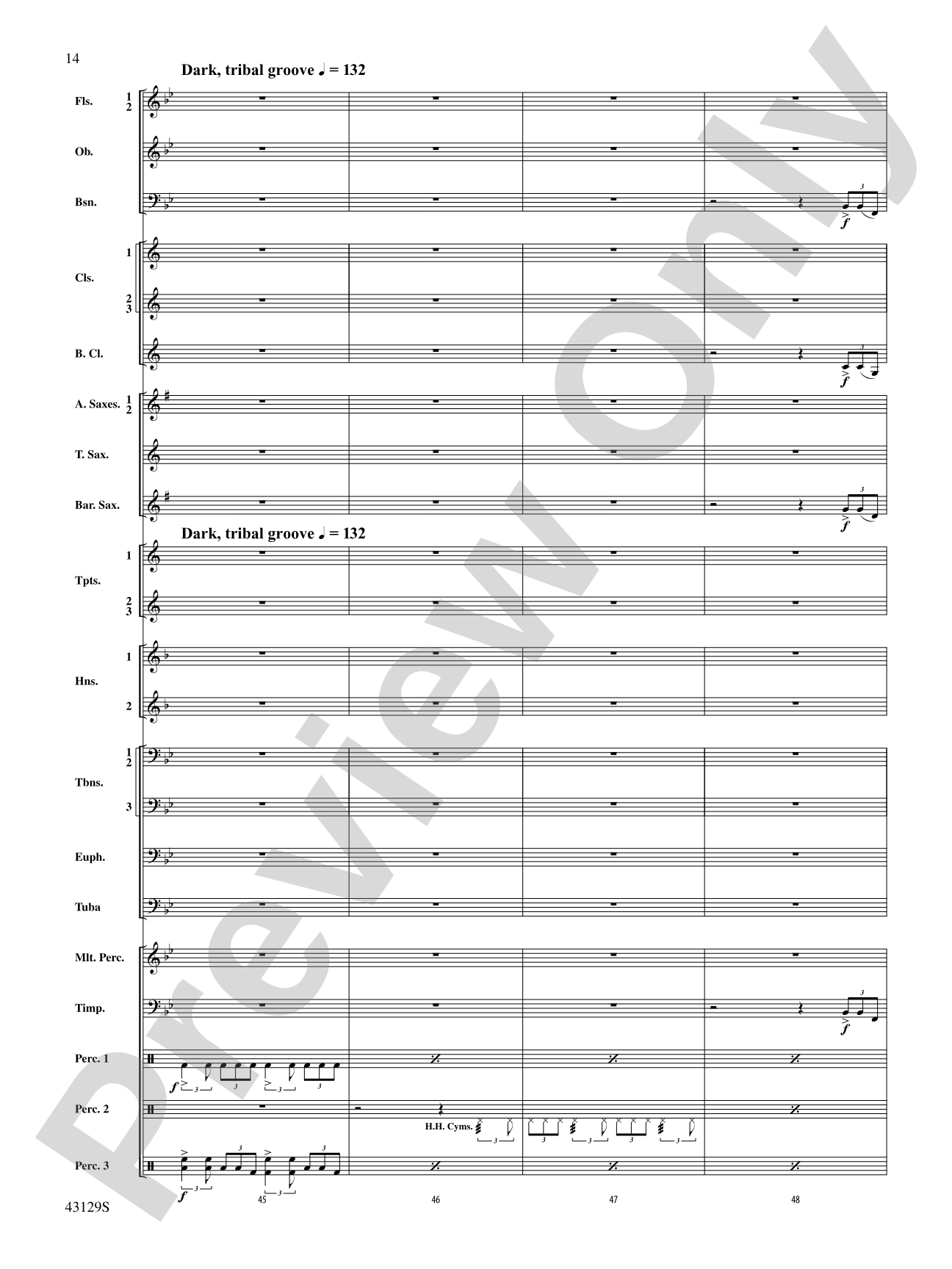 Soundtrack: Concert Band Conductor Score & Parts