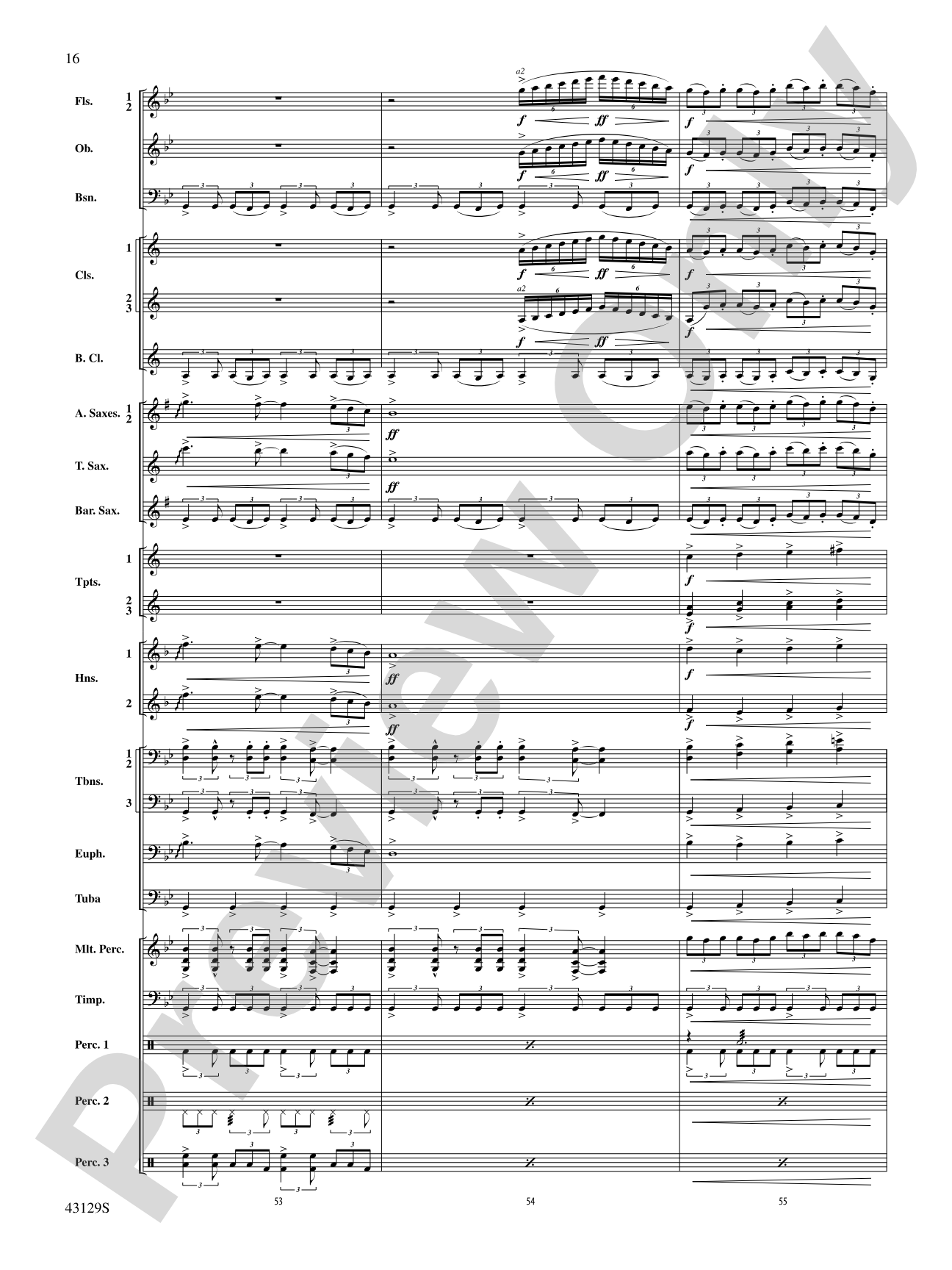 Soundtrack: Concert Band Conductor Score & Parts