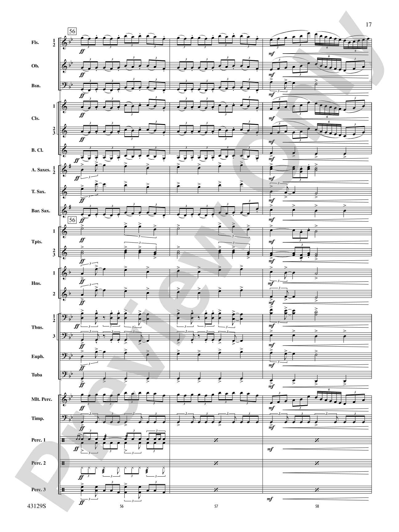 Soundtrack: Concert Band Conductor Score & Parts