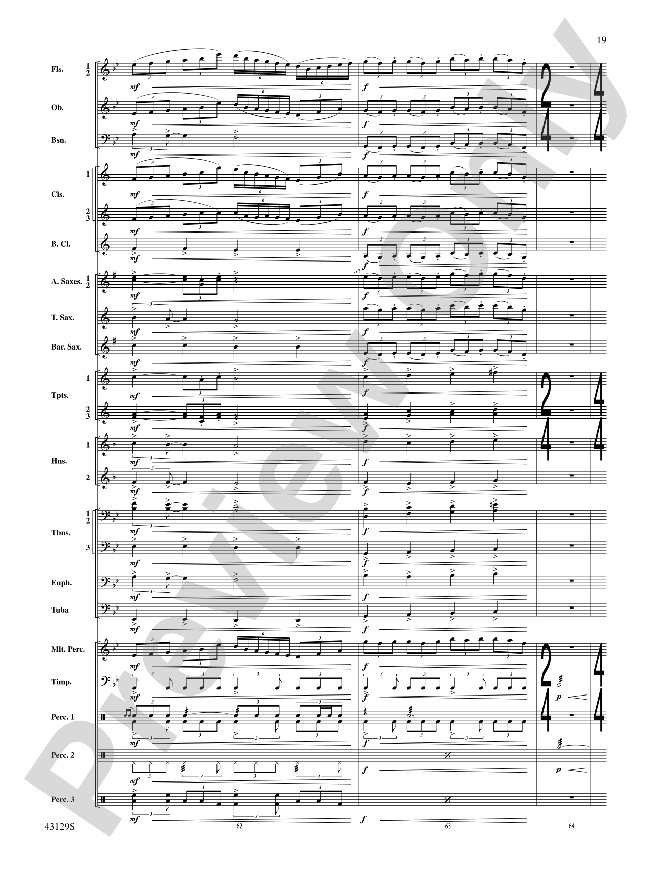 Soundtrack: Concert Band Conductor Score & Parts