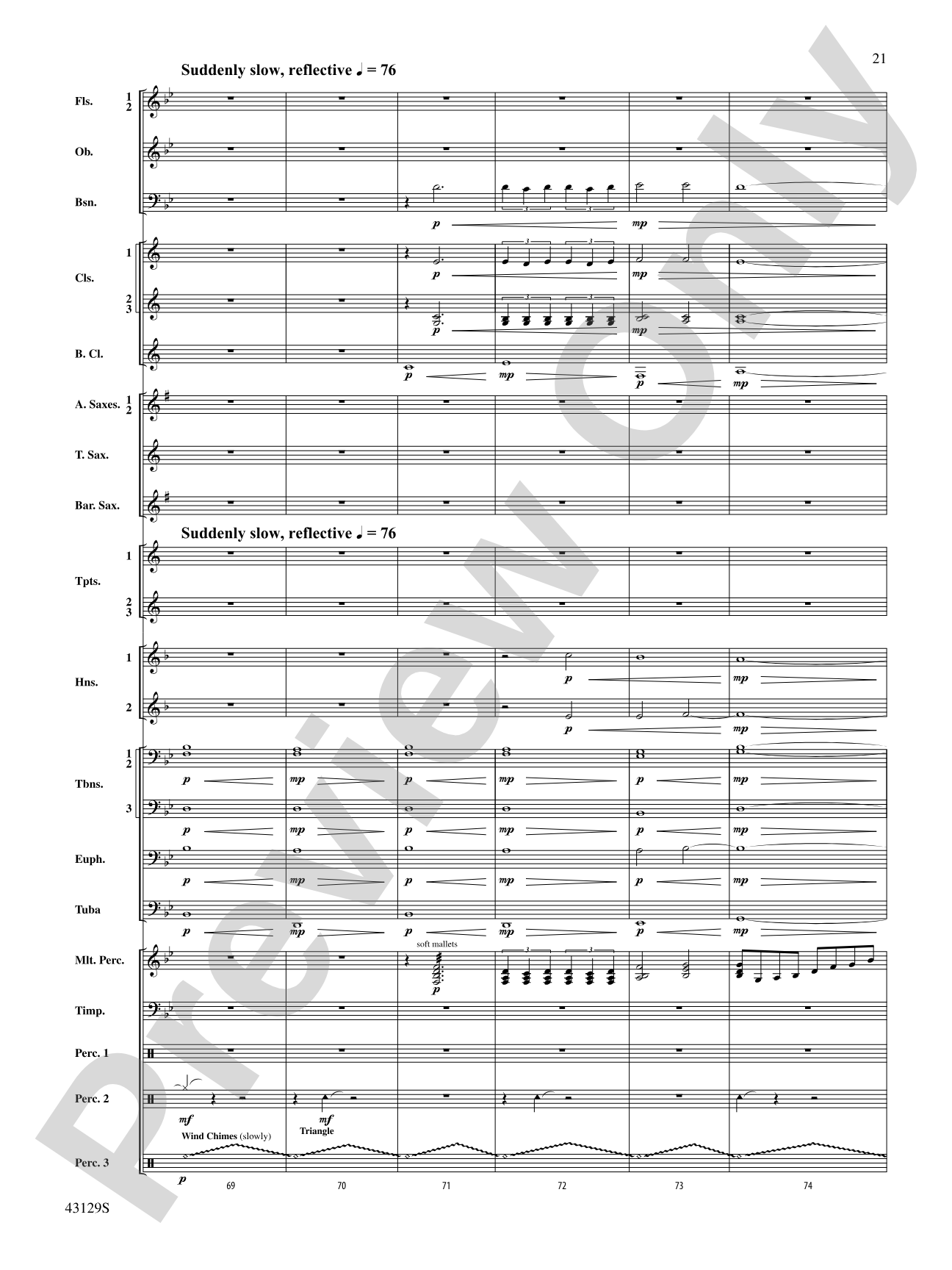 Soundtrack: Concert Band Conductor Score & Parts