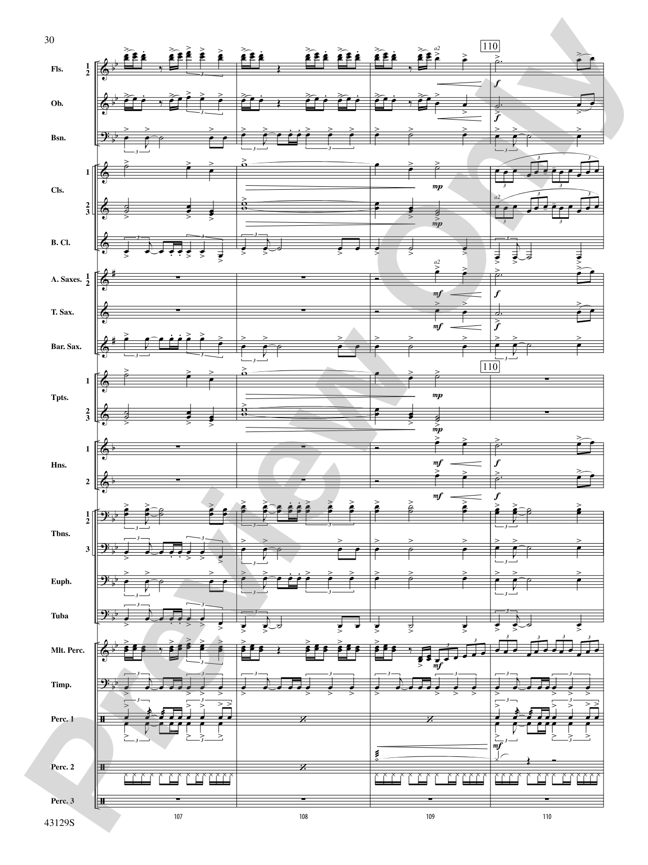 Soundtrack: Concert Band Conductor Score & Parts