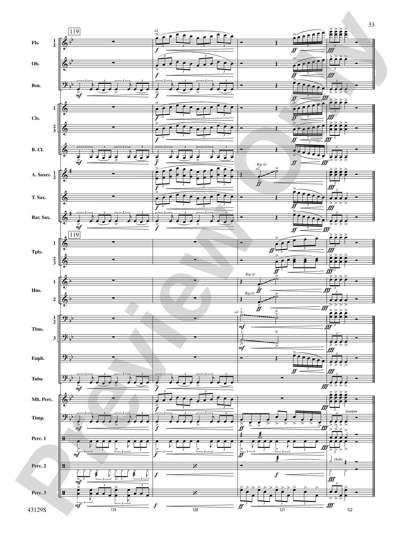Soundtrack: Concert Band Conductor Score & Parts