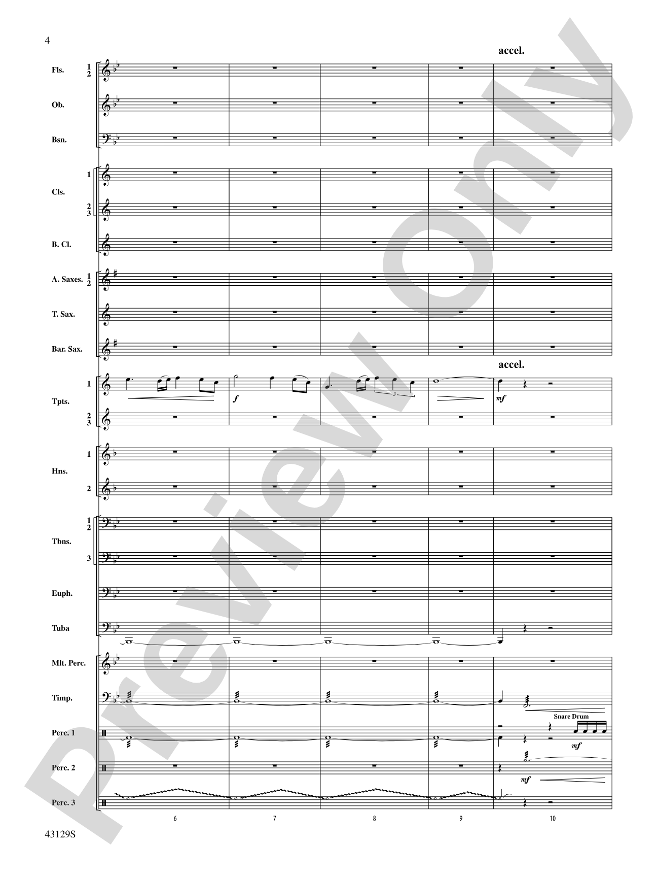 Soundtrack: Concert Band Conductor Score & Parts
