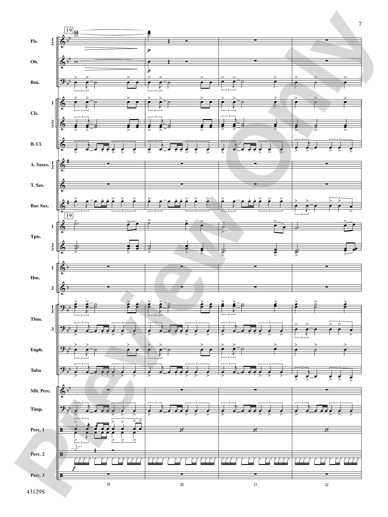 Soundtrack: Concert Band Conductor Score & Parts